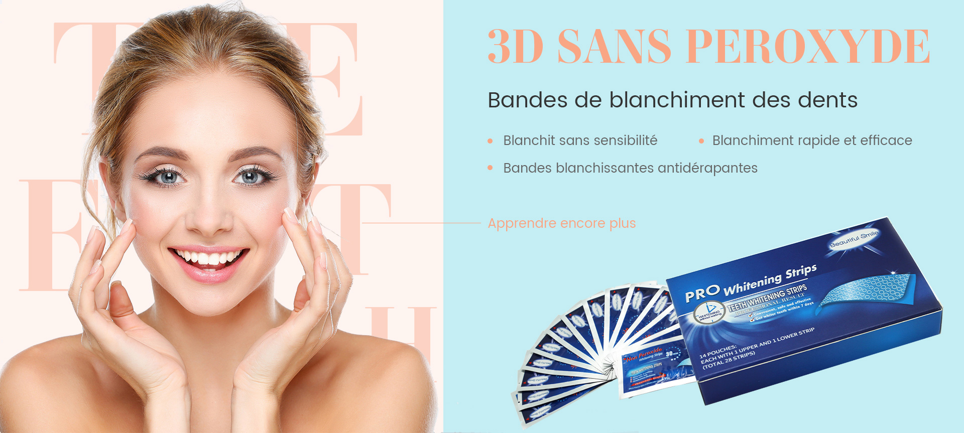 Bandes de blanchiment des dents
