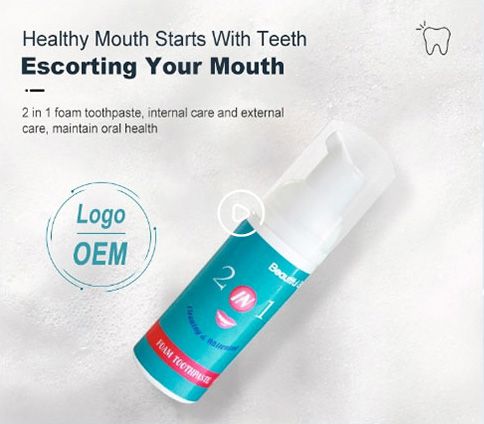 Spectacle vidéo du kit de blanchiment des dents Beautiful Smile Home avec 6 ampo