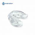Plateau buccal en silicone double avec gel de blanchiment des dents