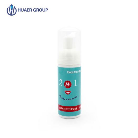 Dentifrice Mousse au Peroxyde d'Hydrogène 2 en 1