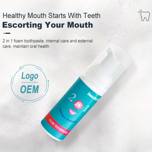 Dentifrice Mousse Blanchissant les Dents au Charbon